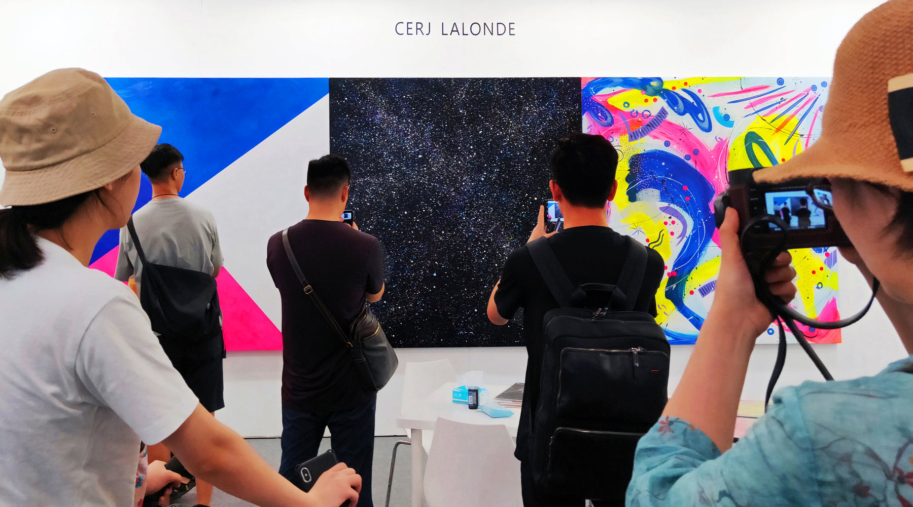 Cerj Lalonde working in his Shanghai studio
