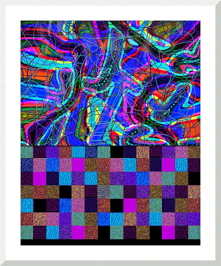 REINFORCEMENT LEARNING EFFECT - 7.5 - framed print