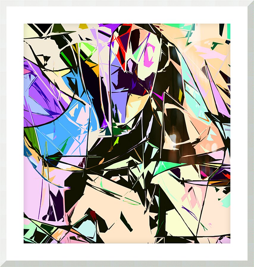 ISOMORPHIC MEMORY PATTERN - 1.2 - framed print