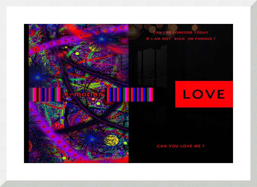CAN YOU LOVE ME - 1.3 - framed print