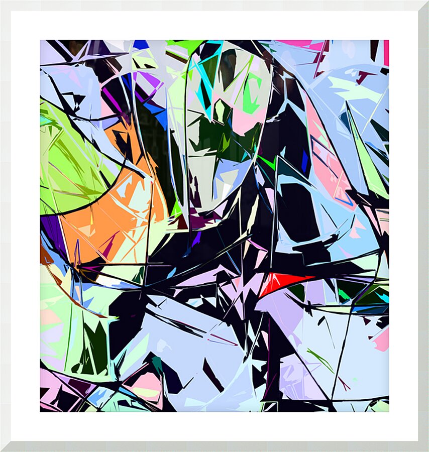 ISOMORPHIC MEMORY PATTERN - 1.3 - framed print