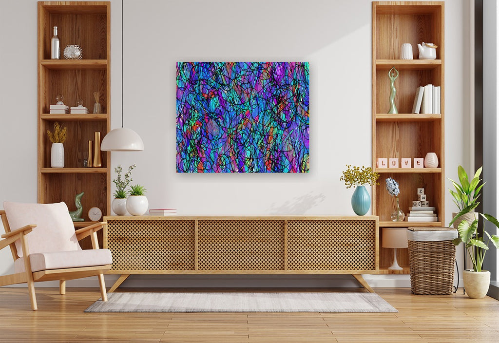 COMPOSITION - A1-4 - shown in a modern living room
