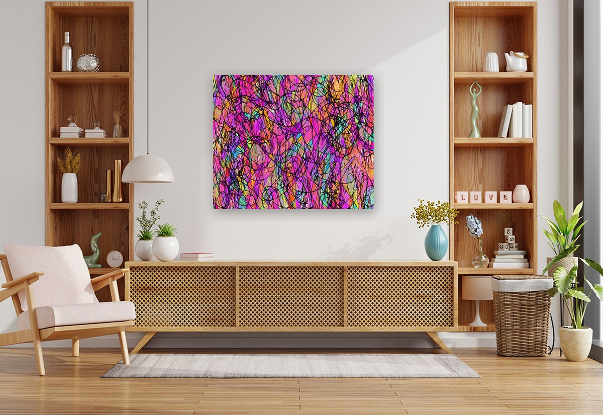 COMPOSITION - C.8 - shown in a modern living room