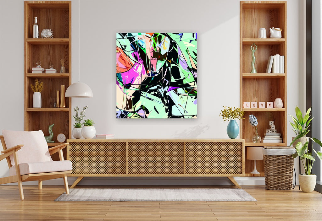 ISOMORPHIC MEMORY PATTERN - 1.1 - shown in a modern living room
