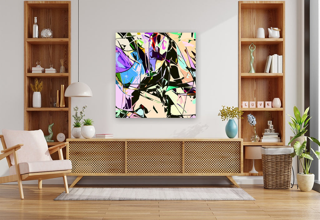 ISOMORPHIC MEMORY PATTERN - 1.2 - shown in a modern living room