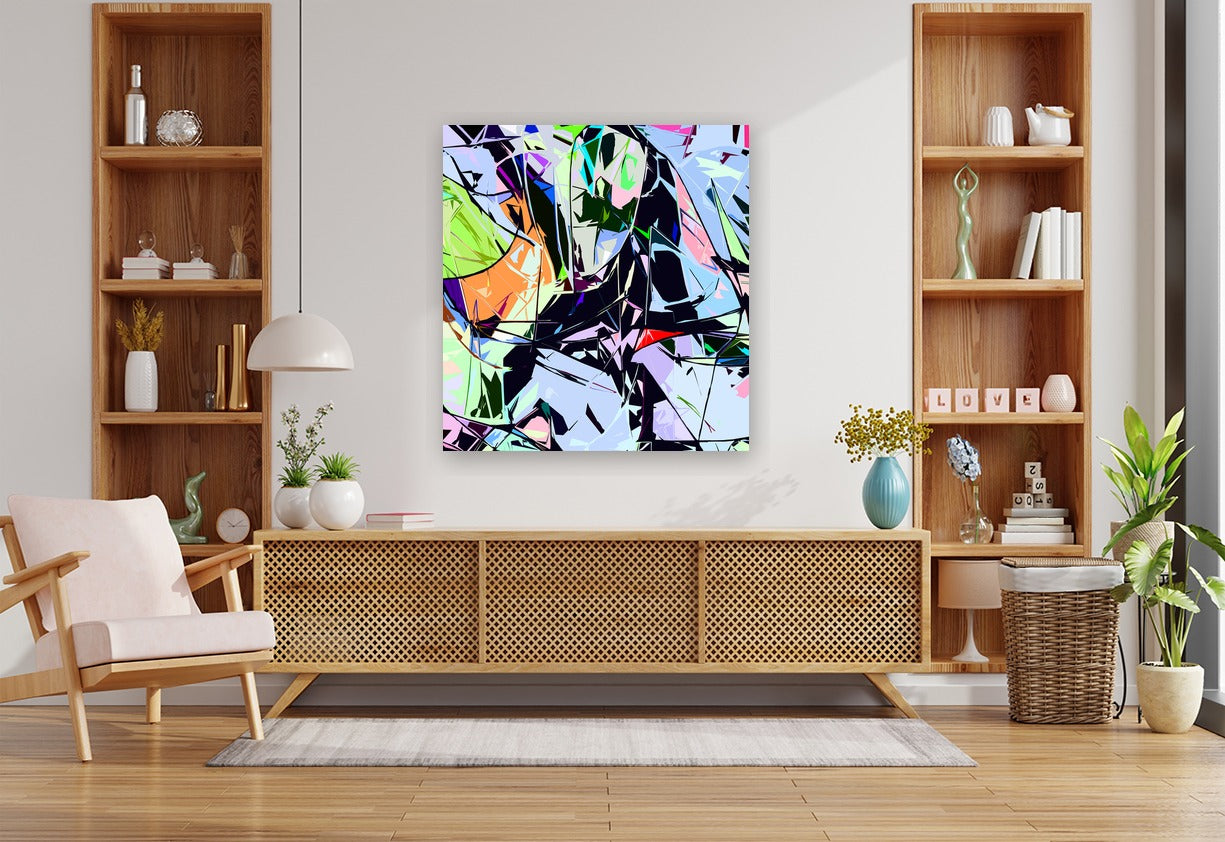 ISOMORPHIC MEMORY PATTERN - 1.3 - shown in a modern living room