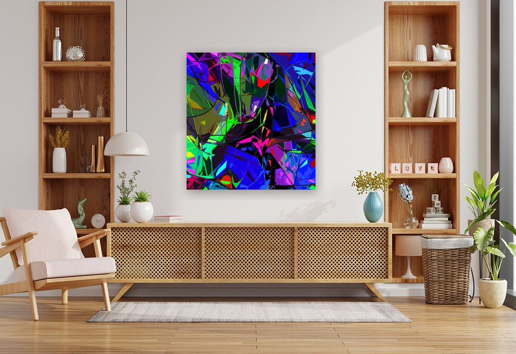 ISOMORPHIC MEMORY PATTERN - 1.4 - shown in a modern living room
