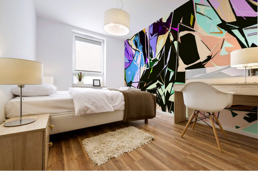 ISOMORPHIC MEMORY PATTERN - 1.2 — mural room view
