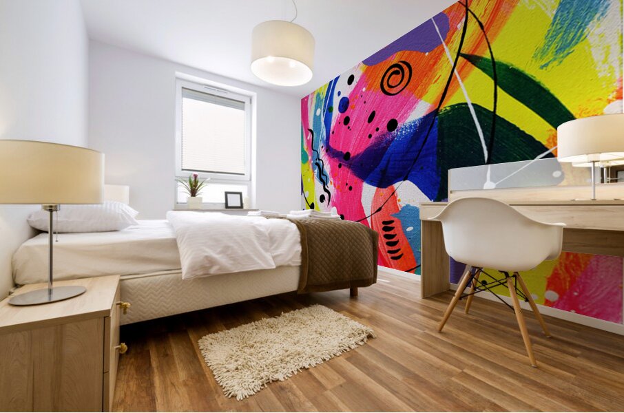 PURSUIT OF HAPPINESS - FR.8 — mural room view