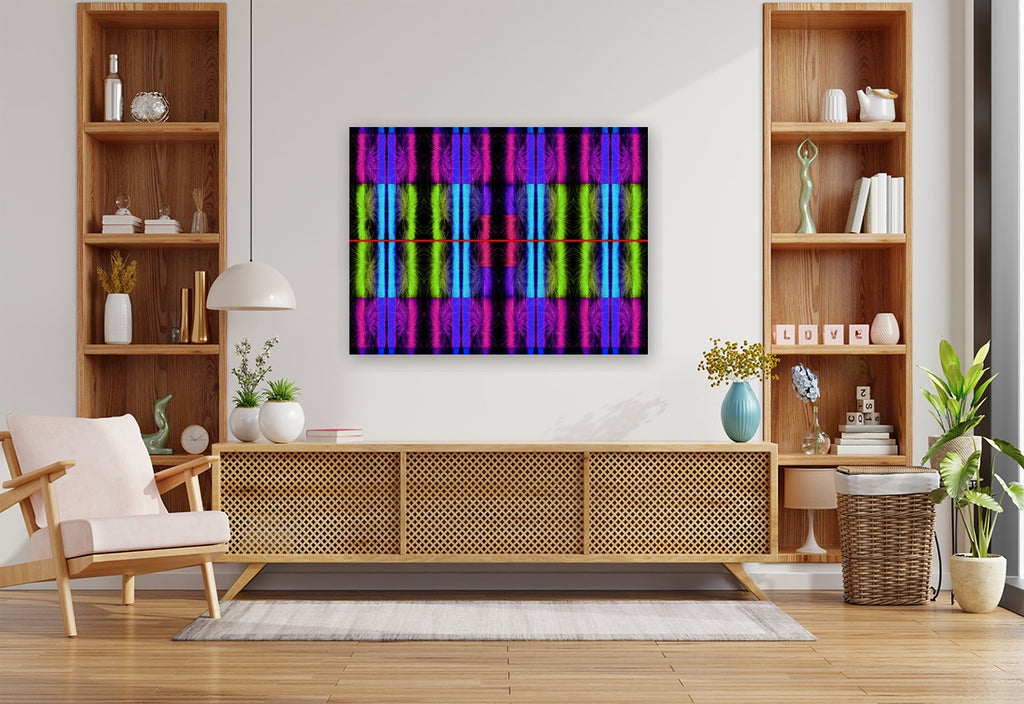 RECURSIVE DREAM ARCHITECTURE - 1.1 - shown in a modern living room