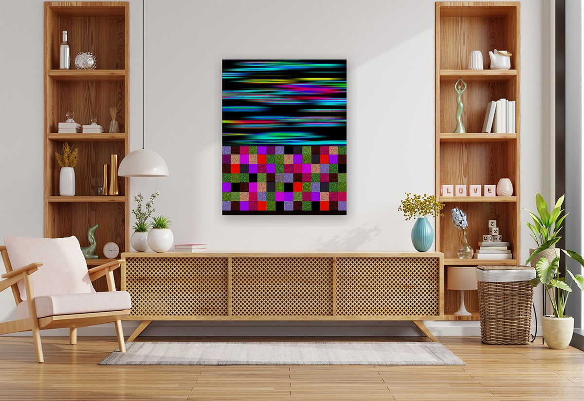 REINFORCEMENT LEARNING EFFECT - 7.0 - shown in a modern living room