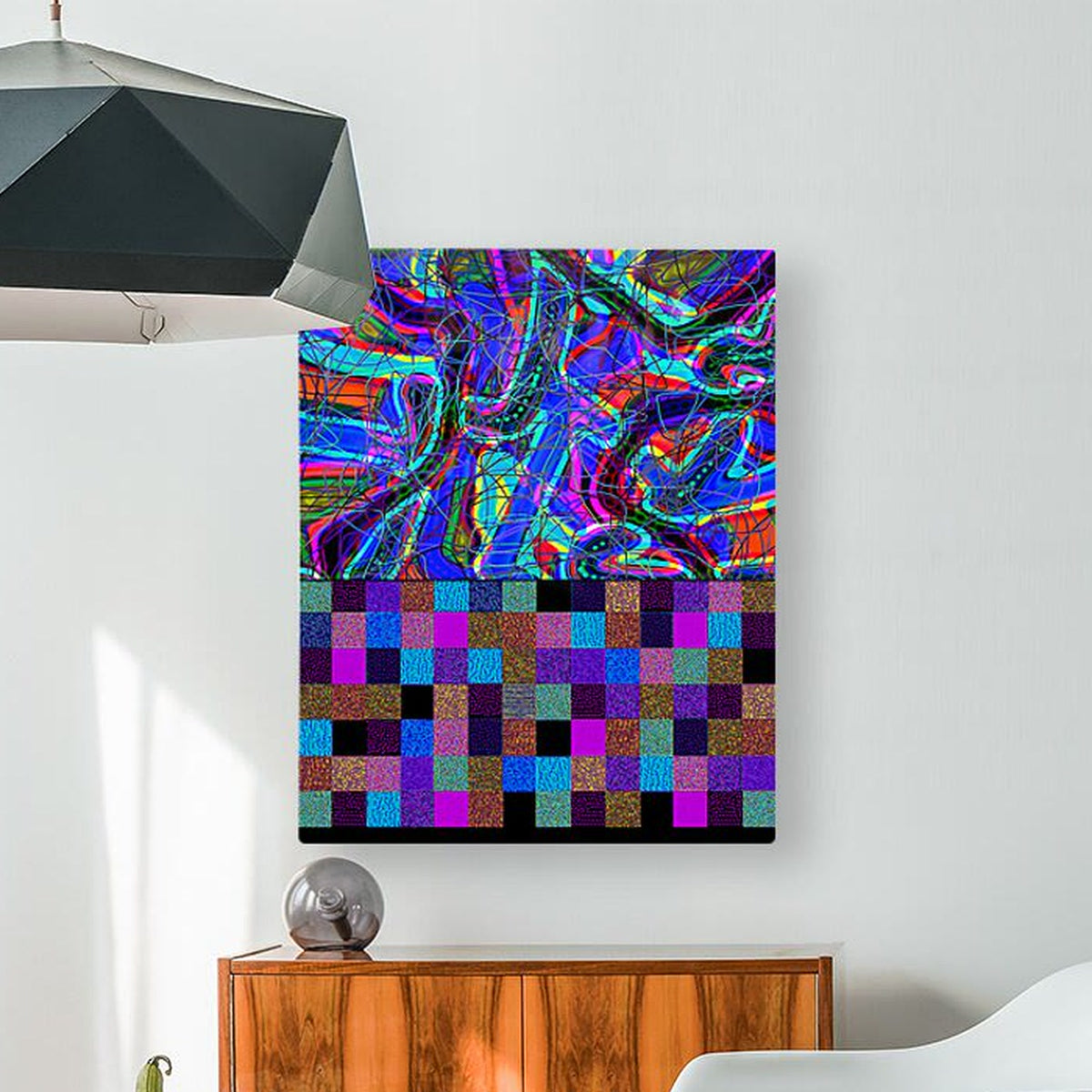 REINFORCEMENT LEARNING EFFECT - 7.5 — HD Metal print, front