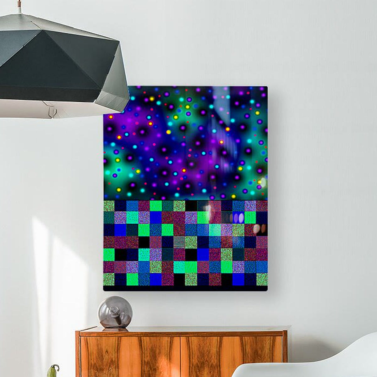 REINFORCEMENT LEARNING EFFECT - 7.7 — HD Metal print, front