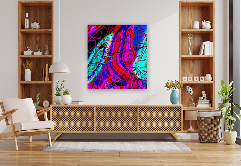 SUSTAINABLE COMPOSITION - A.9 - shown in a modern living room