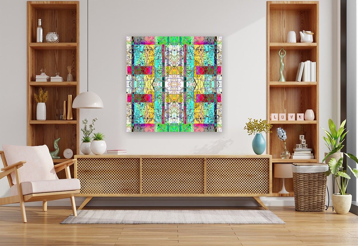 THE MULTIPLICATION OF BEING - 11.0 - shown in a modern living room