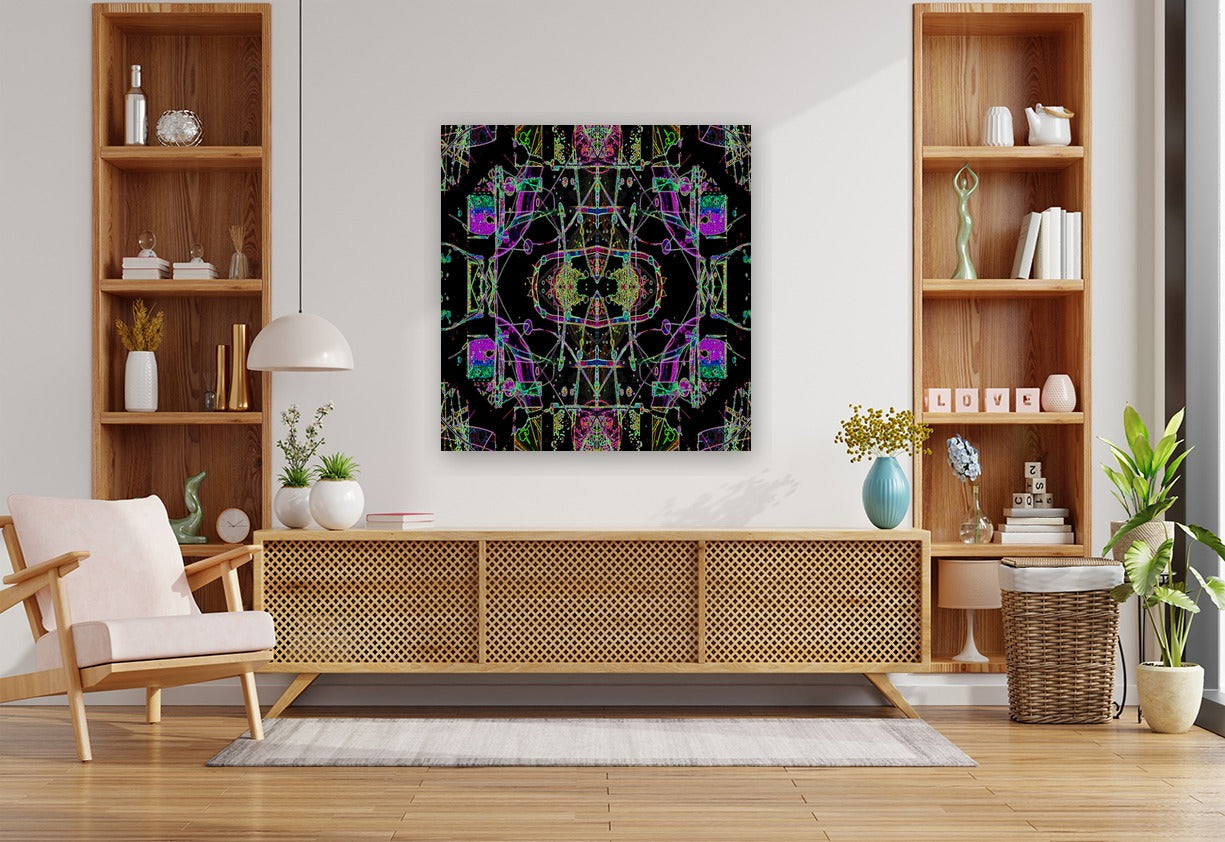 THE MULTIPLICATION OF BEING - 11.5 - shown in a modern living room