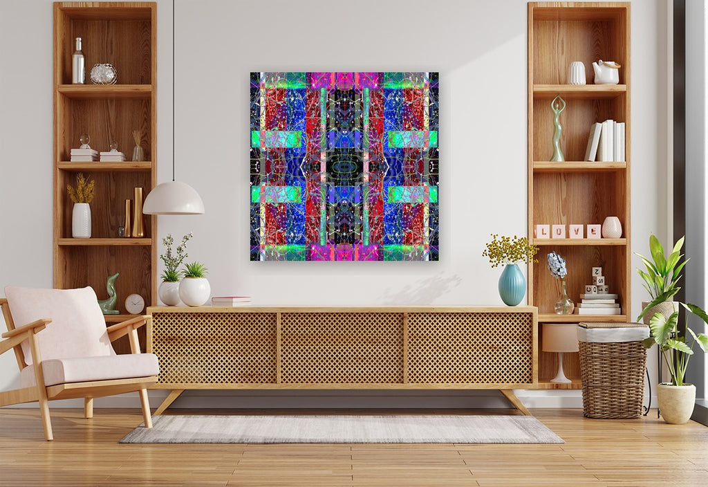 THE MULTIPLICATION OF BEING - 9.7 - shown in a modern living room