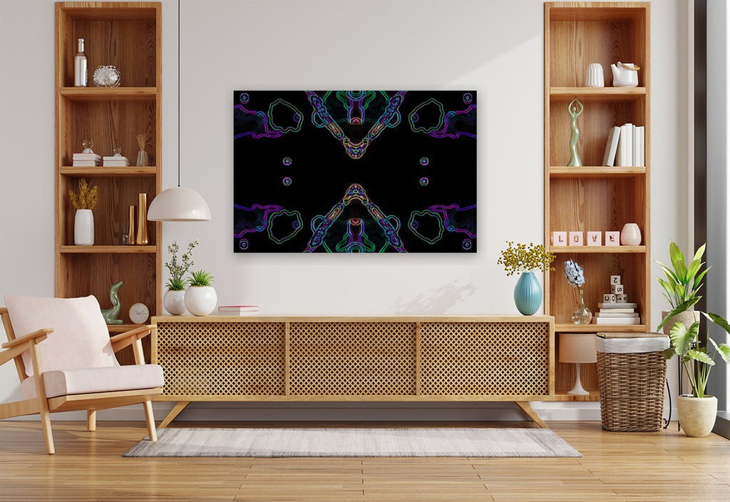 THE MULTIPLICATION OF BEING - 9.8 - shown in a modern living room