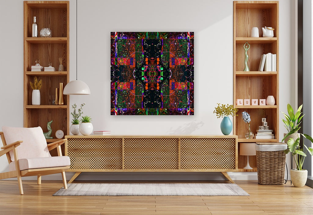 THE MULTIPLICATION OF BEING - A7.1 - shown in a modern living room